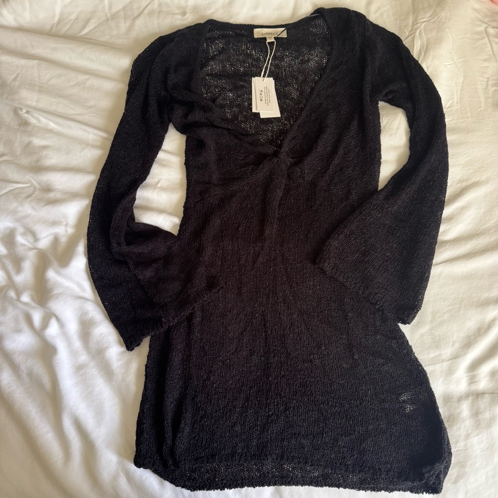 L*Space Black Knit Sweater - Large